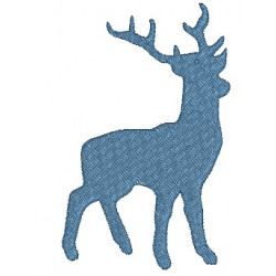 Stickdatei - Bayrisches Hirsch Silhouete